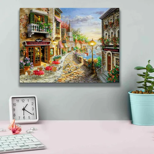 Vista 4 de Epic Graffiti 'Invitation to Dine' de Nicky Boehme, arte de pared en lienzo, 16 x 12 pulgadas