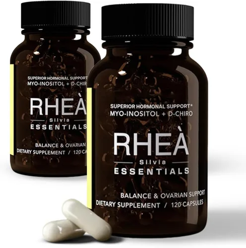 Vista 5 de Rhea Myo-inositol y D-Chiro Inositol Suplemento para mujeres Proporción 40:1 con mioinositol, folato y magnesio 120 cápsulas veganas 30