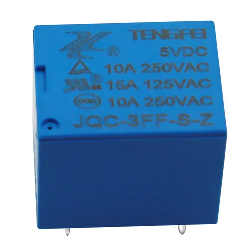Vista 5 de Tnisesm /6 unids DC 5 V bobina SPDT 5 pines mini PCB Power Relay JQC 3FF T73-5P-5V-B