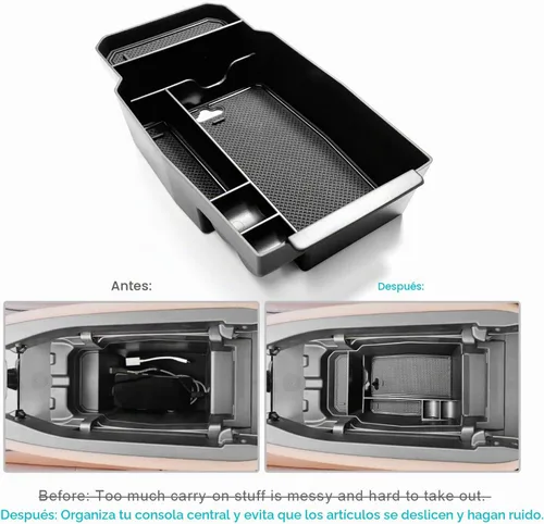 Vista 2 de CDEFG for 2023 2024 2025 2026 Mazda CX-50 Center Console Organizer Tray Negro para Cx50