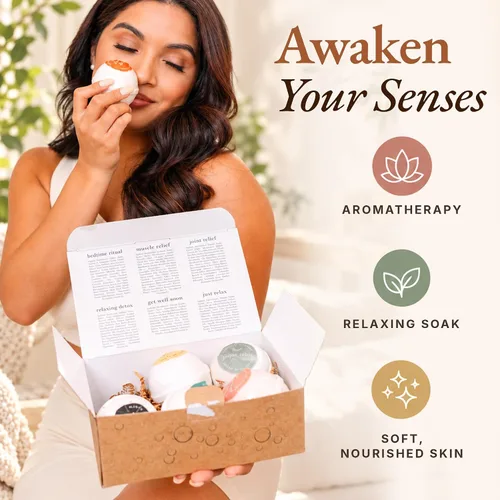 Vista 3 de Bath Bombs Gift Set - USA Made with Organic & Natural Ingredients