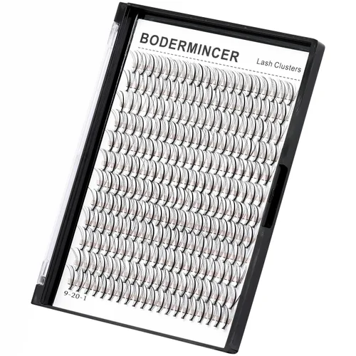 Vista 13 de Bodermincer 7D/10D/20D/30D/40D/50D/60D/80D/100D Rizo D, 240 unidades, extensiones de pestañas postizas, individuales y en racimo, pestañas falsas