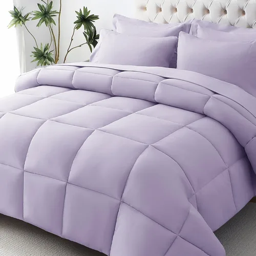 Vista 78 de JOLLYVOGUE Juego de edredón individual XL, cama ultrasuave en una bolsa, tamaño individual XL, 5 piezas, juego de ropa de cama certificado Oeko-TEX