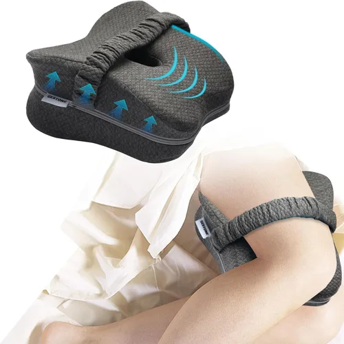 Vista 5 de Almohada de rodilla para dormir de lado, almohada larga de pierna de rodilla de 13.8 pulgadas para dormir de lado, almohada de espuma viscoelástica