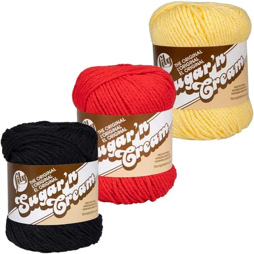 Vista 20 de Paquete de 3 hilos 100% de algodón, tamaño 4 de peso medio, perfectos para manualidades, ropa, accesorios y mucho más