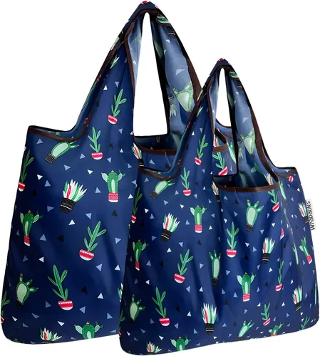 Vista 6 de Bowbear Bolsa de compras reutilizable de nailon plegable (juego de 2), cachemira colorida