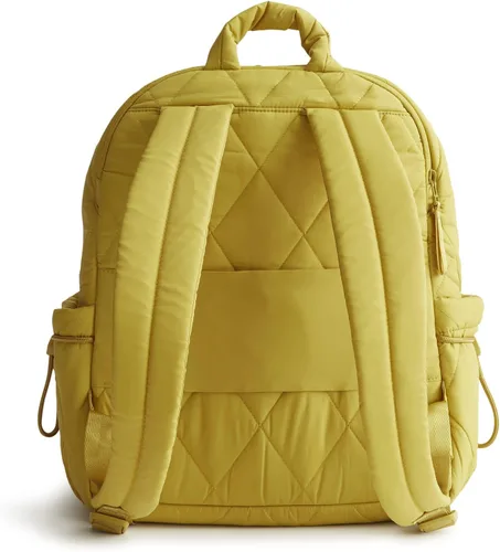 Vista 6 de Vera Bradley Mochila Bancroft de peso pluma para mujer, oliva dorado, talla única