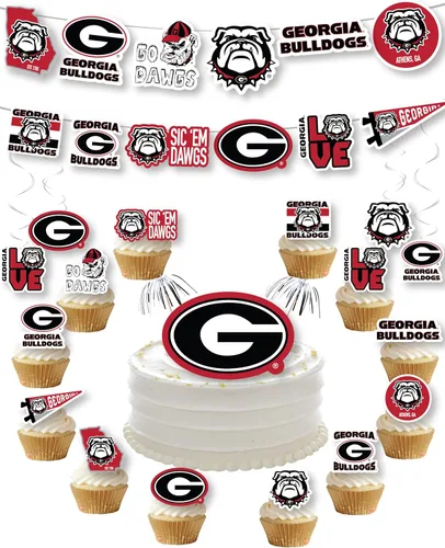 Vista 47 de Suministros de fiesta de la Universidad de Alabama para fútbol de Bama, regalo de cumpleaños Roll Tide, pancarta de fiesta de graduación de UA