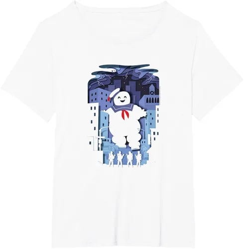 Vista 22 de Ghostbusters Experimental Depth Stay Puft - Camiseta, gris, S