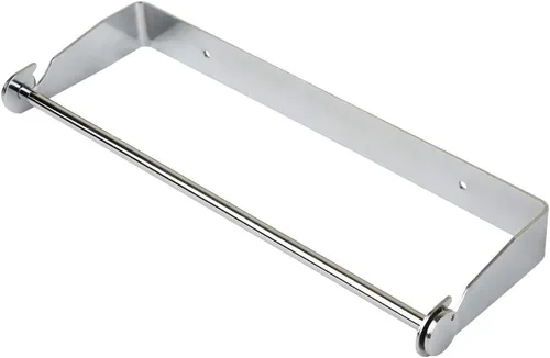 Vista 10 de PHUNAYA Soporte de pared para toallas de papel para debajo del gabinete, para cocina del hogar, acero inoxidable para rollos grandes, color negro