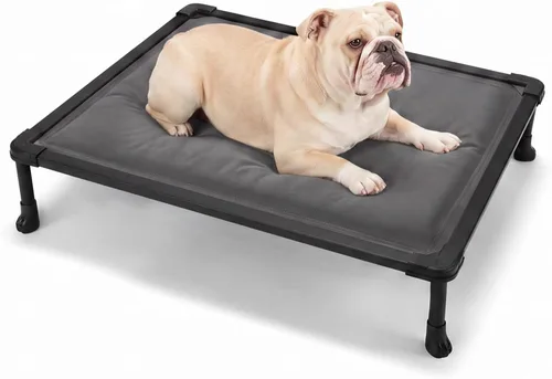 Vista 14 de Veehoo Chew Proof Elevated Dog Bed, Padded Indestructible Raised Dog Cot