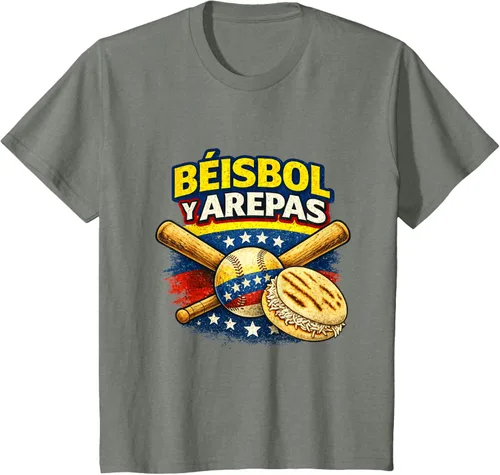 Vista 116 de Camiseta Beisbol y Arepas Venezuelas Baseball Pride Team 2026