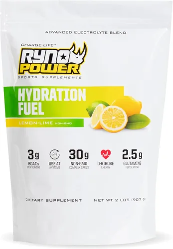 Vista 8 de Ryno Power Hydration Fuel - Mezcla de bebida con electrolitos de 2 libras (20 porciones) 'Fruit Punch' - Fórmula avanzada de electrolitos + BCAA