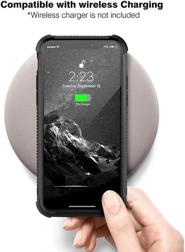 Vista 7 de Funda para iPhone Xs Max, de cristal templado 9H para iPhone Xs Max, diseño a prueba de golpes, antirrayones, para Apple iPhone Xs Max de 6.5