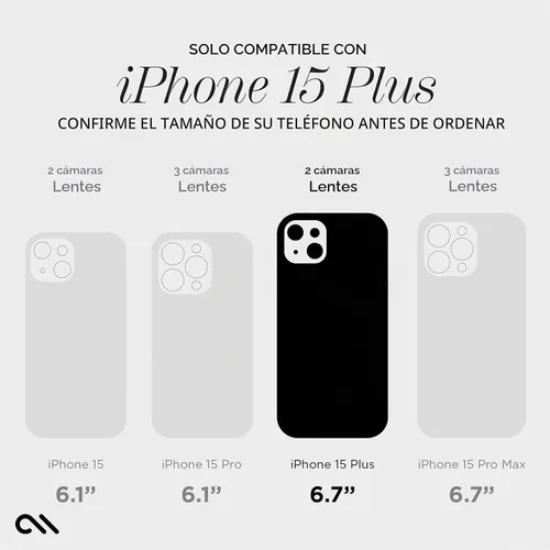 Vista 2 de Case-Mate Funda para iPhone 15 Plus - Flores con Gemas [Protección contra caídas de 12 pies] [Compatible con MagSafe] Cubierta magnética