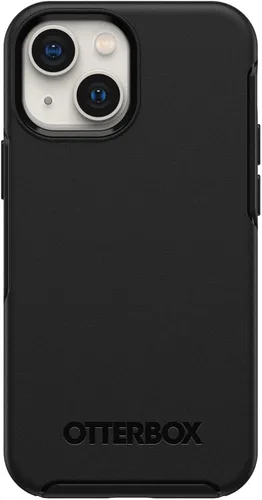 Vista 3 de OtterBox Symmetry Series - Funda para iPhone 13 Mini y iPhone 12 Mini (solo versión mini), embalaje no minorista, color negro