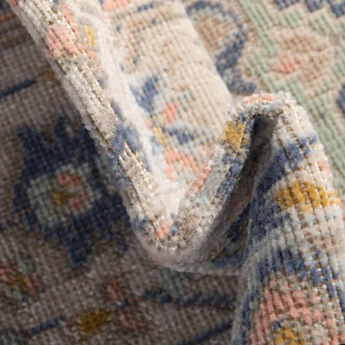 Vista 7 de Unique Loom Whitney Collection - Alfombra rectangular de 5 pies 3 pulgadas x 8 pies, color azul Multicolor/Azul