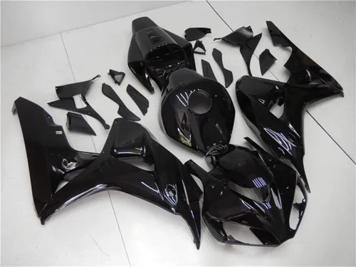 Vista 3 de NT FAIRING Carenado negro brillante para Honda 2006 2007 CBR1000RR CBR 1000RR nueva inyección ABS plásticos cuerpo kit cuerpo trabajo 06 07