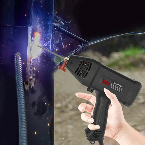 Vista 8 de Máquina de soldar, kit de soldador de mano, máquina de soldadura portátil de 110 V, soldador digital de voltaje de 3000 W con caja de herramientas