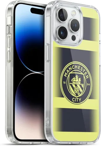 Vista 42 de Head Case Designs Funda de gel con licencia oficial del Manchester City Man City FC Away 2022/23 [protección de grado militar] compatible con Apple