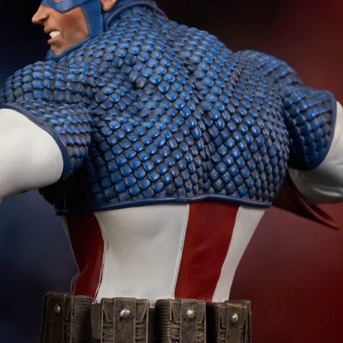 Vista 10 de Diamond Select Toys Marvel Comics: Capitán América busto de resina a escala 1:7, multicolor, 6 pulgadas