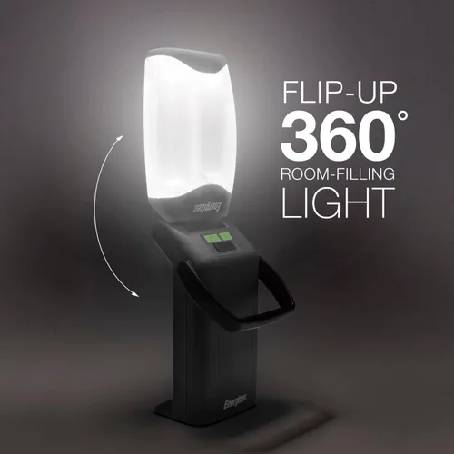 Vista 5 de Energizer Weatheready - Linterna portátil LED plegable, funciona con pilas, resistente al agua, linterna de campamento y luz de emergencia, paquete