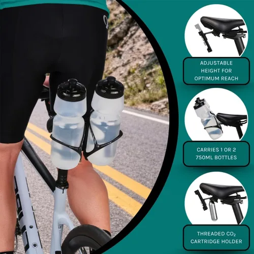 Vista 3 de VeloChampion Soporte universal para botella de agua para bicicleta y 2