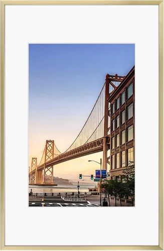 Vista 57 de Frametory, Portarretratos de aluminio negro de 6 x 8 pulgadas, juego de 1, ideal para mostrar fotos de 5 x 7 con paspartú o 6 x 8 sin paspartú