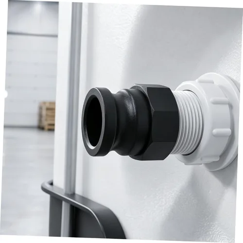 Vista 6 de Hemobllo Ibc Tote Adapter with S60x6 Coarse Thread and 2 Inch Male Thread, Pp Material Hose Fitting with Built-in Cam Lock and Metal Inserts
