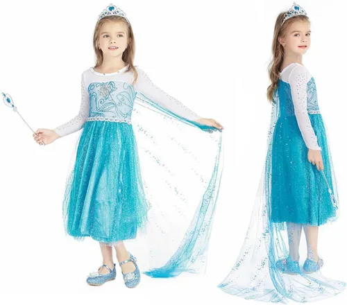 Vista 2 de Benylion Ropa de princesa para niñas pequeñas, disfraz de princesa, disfraces de Halloween, trajes de cosplay