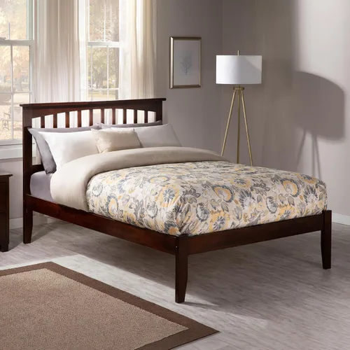 Vista 12 de AFI, Mission Queen - Cama plataforma color espresso