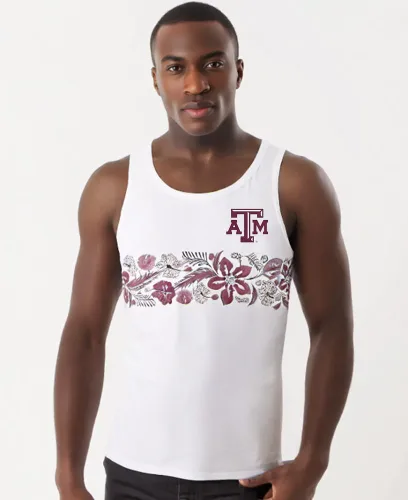 Vista 2 de Wes and Willy Camiseta sin mangas floral para hombre