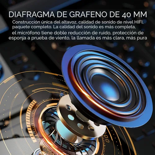 Vista 3 de Auriculares Bluetooth para casco de motocicleta, intercomunicador de 2 vías, 550 yardas, sonido HIFI, cancelación de ruido, compartir música, 1000