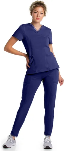 Vista 4 de Urbane Impulse 9105 True Navy LGE - Camiseta para mujer con 2 bolsillos Azul marino L