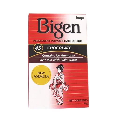 Vista 55 de Bigen - Tinte permanente en polvo, castaño claro #46, 0.21 onzas