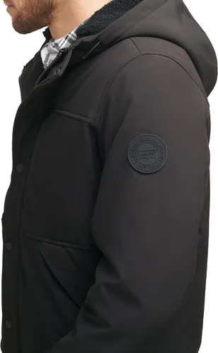 Vista 3 de Chaqueta para Hombre de Levi's, Bomber con Capucha y Forro de Sherpa Suave