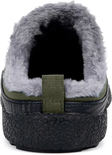 Vista 3 de Eagsouni - Pantuflas de casa para hombre con forro de piel para invierno