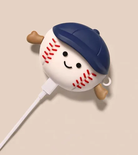 Vista 3 de para Airpods Pro 3 Estuche, Funda Protectora de Silicona para Airpods Pro 3 Lindo Diseño 3D de Béisbol de Dibujos Animados para Hombres, Mujeres