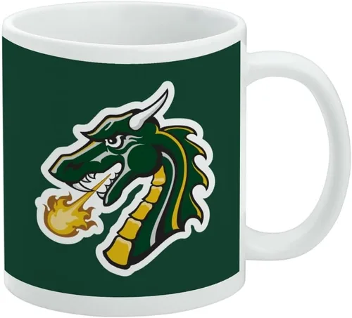 Vista 66 de Taza de cerámica con el logotipo principal de la Universidad Rider, taza de regalo novedosa para café, té y bebidas calientes, 11oz, blanca