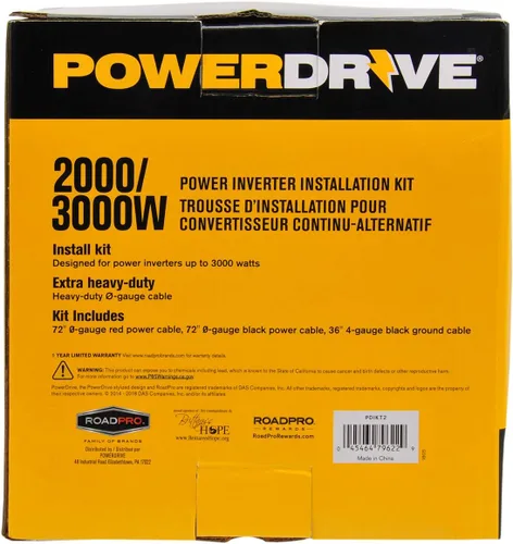 Vista 4 de Kit de instalación PowerDrive para inversor de potencia de 2000-3000 vatios