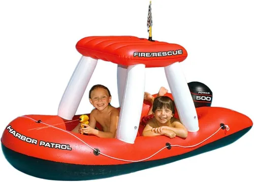 Vista 8 de Swimline ORIGINAL Flotador inflable de OVNI en forma de nave espacial para piscina con láser de flujo constante y pistola de agua para niños
