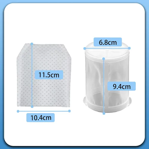 Vista 4 de A-50463 A-50728 Filtro compatible con aspiradoras inalámbricas Makita XLC02RB1W, XLC02ZB, CL070D, CL100D, CL106FD, CL110D, CL140FD, CL141FD