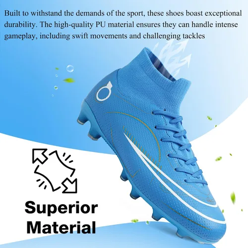 Vista 2 de Zapatos de fútbol para hombre y mujer, zapatos de fútbol para niño grande AGTF