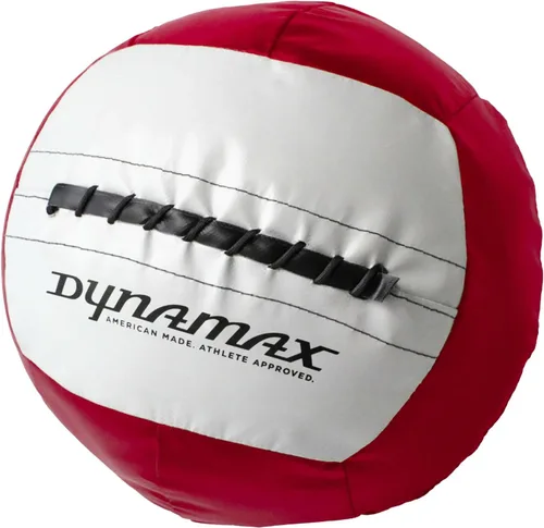Vista 7 de Dynamax Standard Medicine Ball, 4–30 lb Soft Shell Wall Ball, 14-Inch Weighted Exercise Ball for Strength Training, Core Workouts, Conditioning &