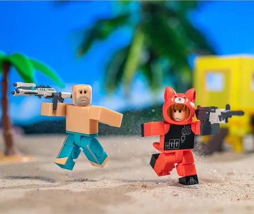 Vista 6 de Roblox Colección de acción - Arsenal: Operation Beach Day Deluxe Playset [Incluye artículo virtual exclusivo]