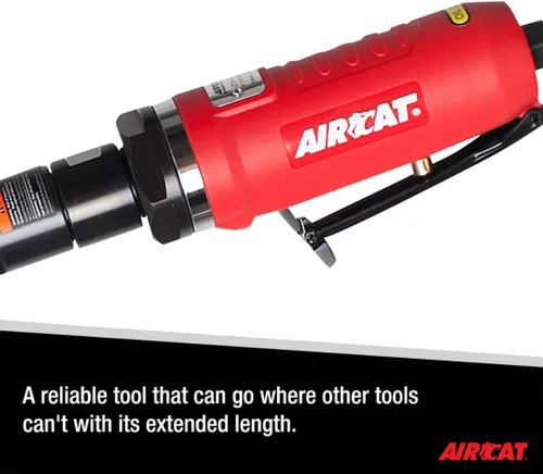 Vista 3 de Herramienta de corte interior extendida neumática AIRCAT 6275-A de 1.0 HP, de 4 pulgadas con bloqueo de husillo, 14,000 RPM