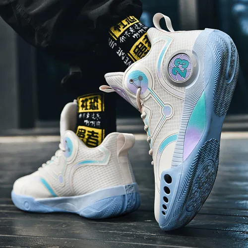 Vista 5 de KEMTAT Men's Training Basketball Shoes Mandarin Duck Breathable Practical Basketball Shoes Sports Shoes