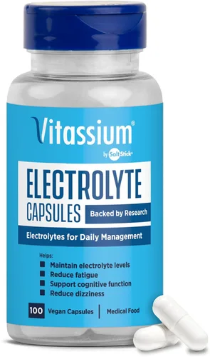Vista 9 de Vitassium Cápsulas de Electrolitos de Fuerza Extra, 750mg de Sodio para el Manejo de POTS y Dietas Altas en Sodio, Sin Sabor, 100 Píldoras de Sal