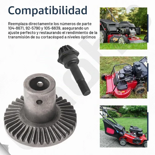 Vista 4 de Ohoho 104-8671 92-5790 105-6839 Kit de engranajes de transmisión para cortacésped Toro
