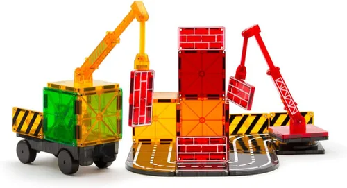 Vista 5 de MAGNA-TILES Builder - Juego de construcción magnética de 32 piezas, la marca original de construcción magnética